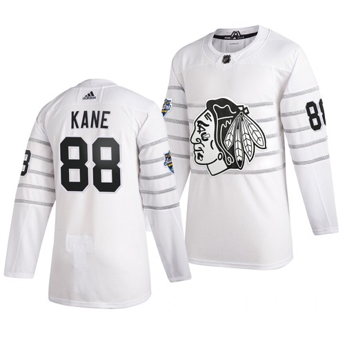 Pánské Chicago Blackhawks 88 Patrick Kane Bílý 2020 All Star Game hokejové dresy