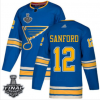 Pánské NHL St. Louis Blues dresy 12 Zach Sanford modrá Alternate 2019 Stanley Cup Final Stitched