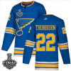 Pánské NHL St. Louis Blues dresy 22 Chris Thorburn modrá Alternate 2019 Stanley Cup Final Stitched