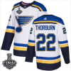 Pánské NHL St. Louis Blues dresy 22 Chris Thorburn Bílý 2019 Stanley Cup Final Stitched