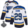 Pánské NHL St. Louis Blues dresy 29 Vince Dunn Bílý 2019 Stanley Cup Final Stitched