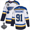 Pánské NHL St. Louis Blues dresy 91 Vladimir Tarasenko Bílý 2019 Stanley Cup Final Stitched