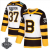 Pánské NHL Bruins 37 Patrice Bergeron Bílý Classic 2019 Stanley Cup Final