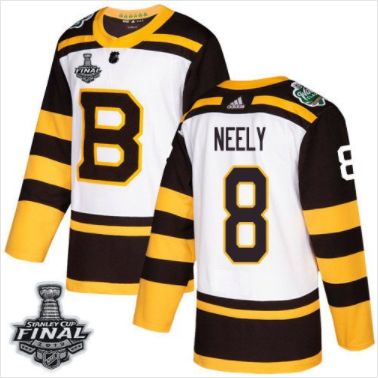 Pánské NHL Bruins 8 Cam Neely Bílý Classic 2019 Stanley Cup Final Stitche