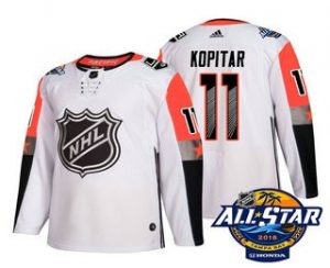 Pánské Los Angeles Kings 11 Anze Kopitar Bílý 2018 All Star hokejové dresy