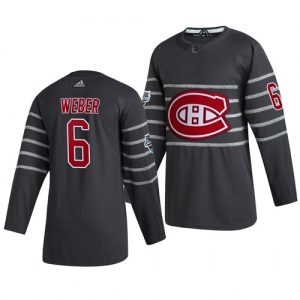 Pánské Montreal Canadiens 6 Shea Weber Šedá 2020 All Star Game hokejové dresy