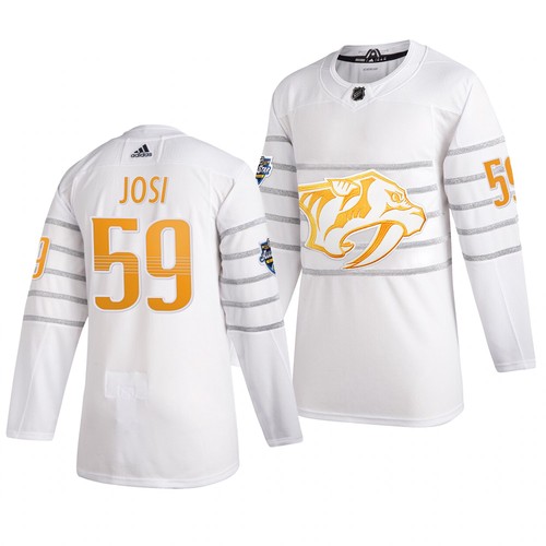 Pánské Nashville Predators 59 Roman Josi Bílý 2020 All Star Game hokejové dresy