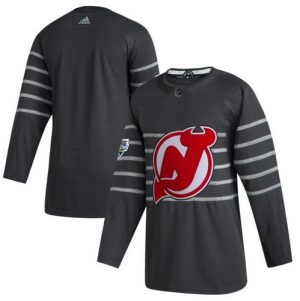 Pánské New Jersey Devils Blank Šedá 2020 All Star Game hokejové dresy