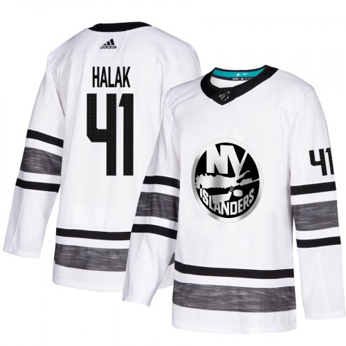 Pánské New York Islanders Jaroslav Halak Bílý 2019 All Star hokejové dresy