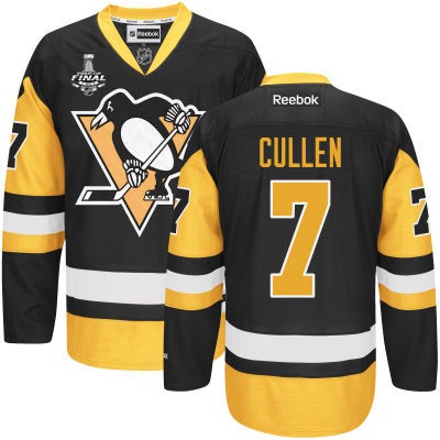 Pánské Pittsburgh Penguins 7 Matt Cullen Černá Alternativní 2017 Stanley Cup hokejové dresy Finals