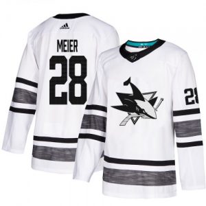 Pánské San Jose Sharks Timo Meier Bílý 2019 All Star hokejové dresy