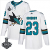 Pánské NHL San Jose Sharks 23 Barclay Goodrow Bílý 2019 Stanley Cup Final Stitched