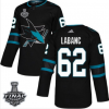 Pánské NHL Sharks 62 Kevin Labanc Černá 2019 Stanley Cup Final Stitched