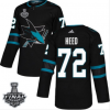 Pánské NHL Sharks 72 Tim Heed Černá 2019 Stanley Cup Final Stitched hokejové dresy