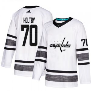 Pánské Washington Capitals Braden Holtby Bílý 2019 All Star hokejové dresy