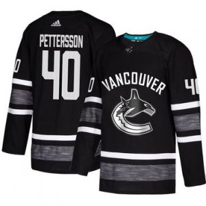 Pánské Vancouver Canucks 40 Elias Pettersson Černá 2019 All Star hokejové dresy