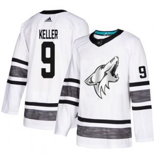 Pánské Arizona Coyotes 9 Clayton Keller Bílý 2019 All Star hokejové dresy