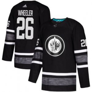 Pánské Winnipeg Jets 26 Blake Wheeler Černá 2019 All Star hokejové dresy