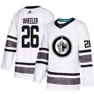 Pánské Winnipeg Jets 26 Blake Wheeler Bílý 2019 All Star hokejové dresy