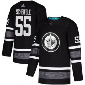 Pánské Winnipeg Jets 55 Mark Scheifele Černá 2019 All Star hokejové dresy