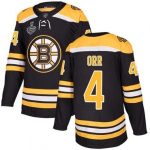Pánské Boston Bruins 4 Bobby Orr Černá Domácí 2019 Stanley Cup hokejové dresy Final Bound