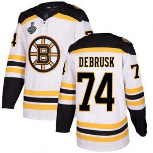 Pánské Boston Bruins 74 Jake DeBrusk Bílý Road 2019 Stanley Cup hokejové dresy Final
