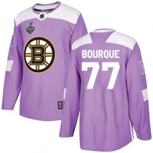 Pánské Boston Bruins 77 Ray Bourque Nachový Fights Cancer 2019 Stanley Cup hokejové dresy