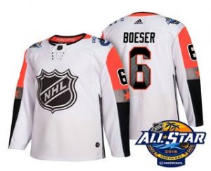 Pánské Vancouver Canucks 6 Brock Boeser Bílý 2018 All Star hokejové dresy