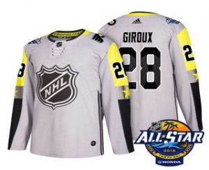 Pánské Philadelphia Flyers 28 Claude Giroux Šedá 2018 All Star hokejové dresy