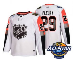 Pánské Vegas Golden Knights 29 Marc Andre Fleury Bílý 2018 All Star hokejové dresy