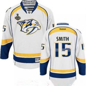 Pánské Nashville Predators 15 Craig Smith Bílý 2017 Stanley Cup hokejové dresy Finals