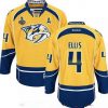 Pánské Nashville Predators 4 Ryan Ellis Yellow 2017 Stanley Cup hokejové dresy Finals