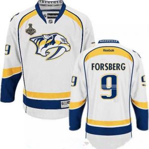 Pánské Nashville Predators 9 Filip Forsberg Bílý 2017 Stanley Cup hokejové dresy Finals