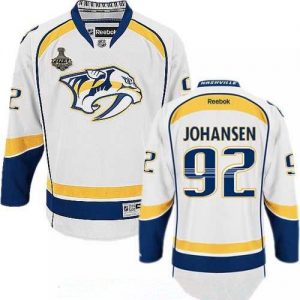 Pánské Nashville Predators 92 Ryan Johansen Bílý 2017 Stanley Cup hokejové dresy Finals