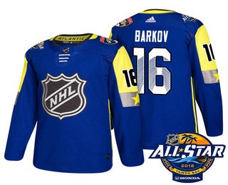 Pánské Florida Panthers 16 Aleksander Barkov modrá 2018 All Star hokejové dresy