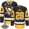 Pánské Pittsburgh Penguins 28 Ian Cole Černá Alternativní hokejové dresy 2017 Stanley Cup hokejové dresy