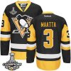 Pánské Pittsburgh Penguins 3 Olli Maatta Černá Alternativní hokejové dresy 2017 Stanley Cup hokejové dresy