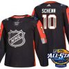 Pánské St. Louis Blues 10 Brayden Schenn Černá 2018 All Star hokejové dresy