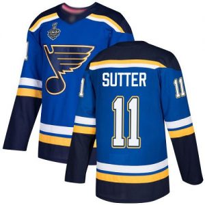 Pánské St. Louis Blues 11 Brian Sutter modrá Domácí 2019 Stanley Cup hokejové dresy