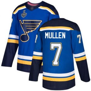 Pánské St. Louis Blues 7 Joe Mullen modrá Domácí 2019 Stanley Cup hokejové dresy