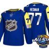Pánské Tampa Bay Lightning 77 Victor Hedman modrá 2018 All Star hokejové dresy