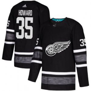 Pánské Detroit Red Wings 35 Jimmy Howard Černá 2019 All Star hokejové dresy