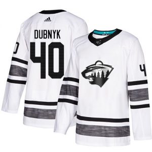 Pánské Minnesota Wild 40 Devan Dubnyk Bílý 2019 All Star hokejové dresy