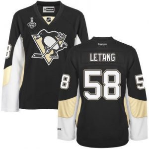 Dámské NHL Penguins 58 Kris Letang Černá 2017 Stanley Cup