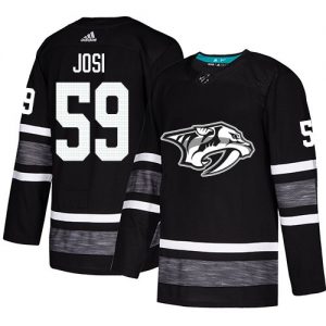 Nashville Predators dresy 59 Roman Josi Černá 2019 All Star hokejové dresy