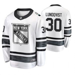 New York Rangers dresy 30 Henrik Lundqvist Bílý 2020 All Star hokejové dresy