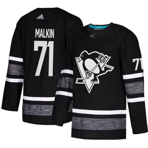 Pittsburgh Penguins dresy 71 Evgeni Malkin Černá 2019 All Star Game Parley