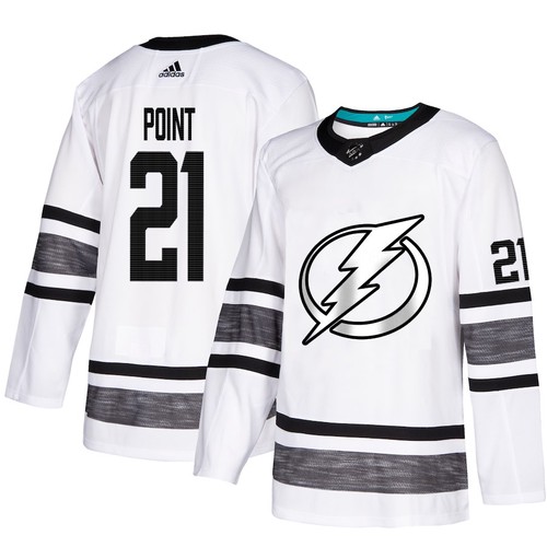 Tampa Bay Lightning 21 Brayden Point Bílý 2019 All Star Game Parley