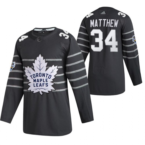 Toronto Maple Leafs dresy 34 Auston Matthews Šedá 2020 All Star Sewn