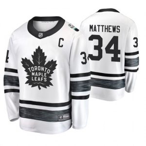 Toronto Maple Leafs dresy 34 Auston Matthews Bílý 2020 All Star Sewn